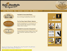 Tablet Screenshot of heitzhandbells.com